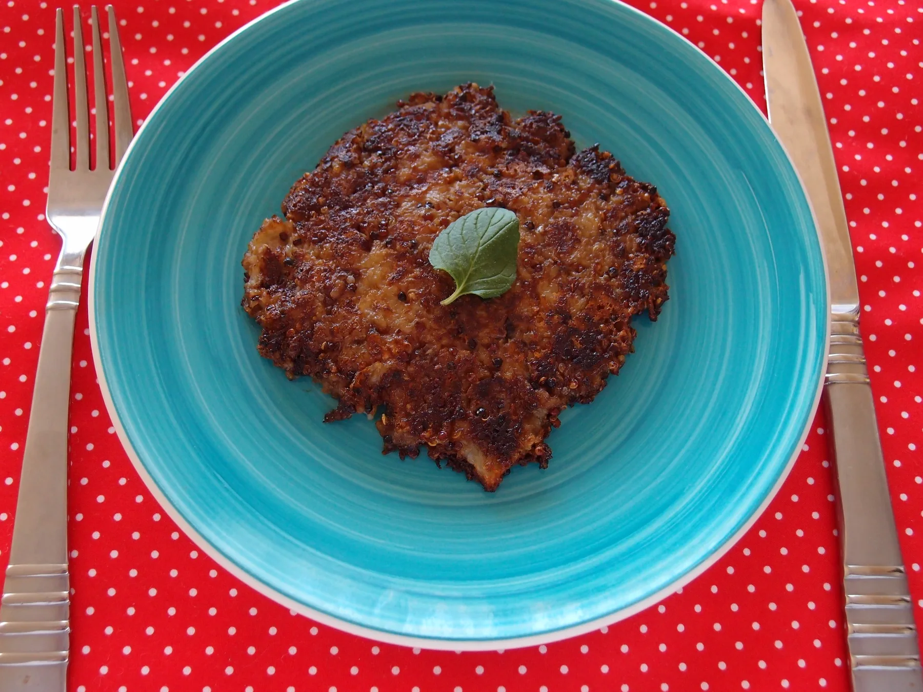 Original plant-based recipe plated in a Western style